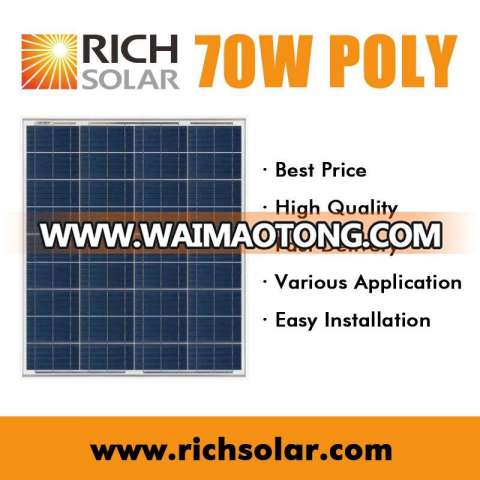 70W Solar Cell Polycrystalline Convenient Solar Panel